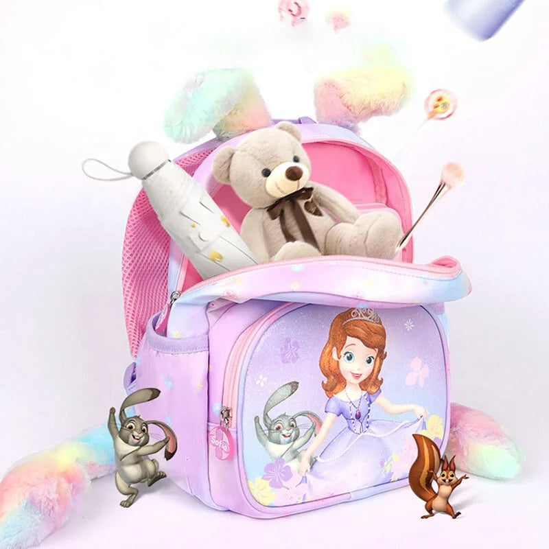 Sofia Princess Back to School Bag Children's Backpack Cute Cartoon Girls Kindergarten Kids Student Backpack