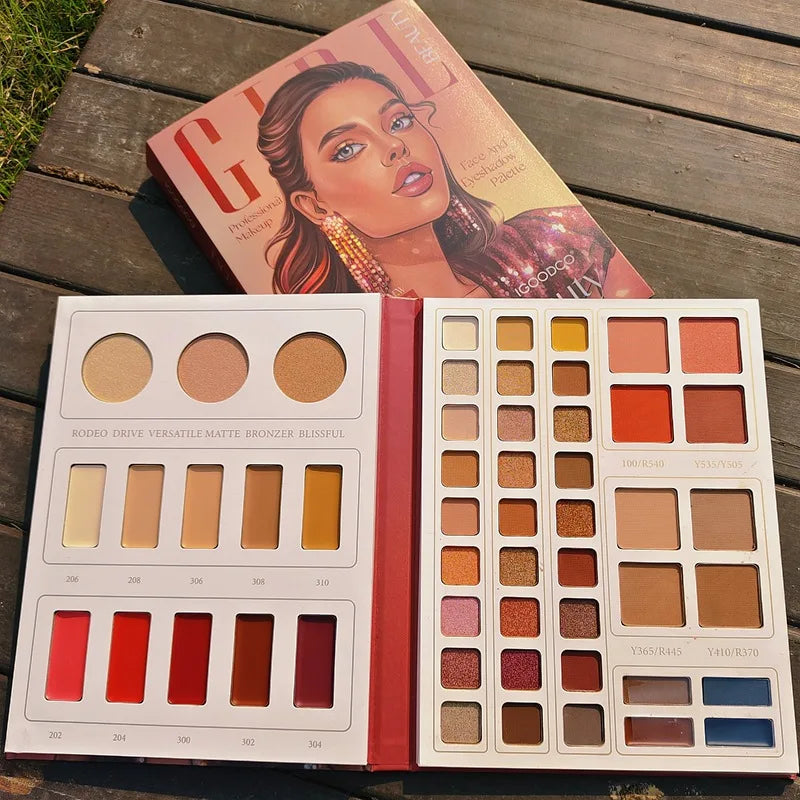 Wholesale Matte Finish Fine Flash Powder Eyeshadow Wholesale 52 Color Fashion High Pigmented Colorful Eyeshadow MegaBDM