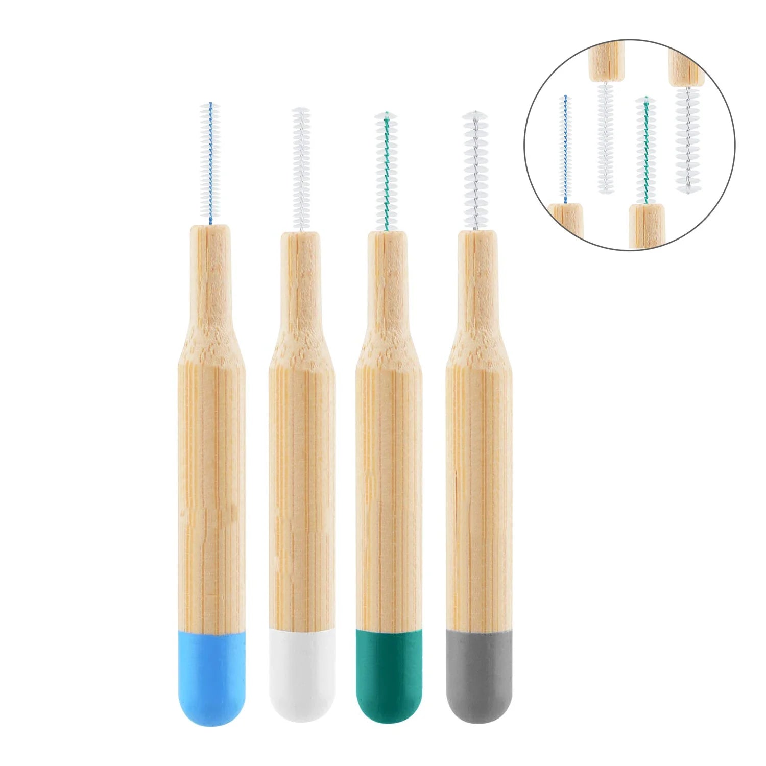 100% Biodegradable Bamboo Dental Interdental Brush Low Moq