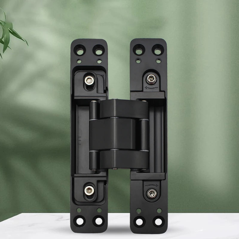 Black Invisible Door Hinge with Concealed Adjustable European Indoor Cross H Type Hinges