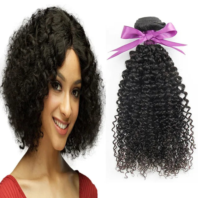 Popular Series Curly Human Hair Extension Vendors Wholesale Real Mink Virgin Brazilian Kinky Curl Human Hair Weave Bundles