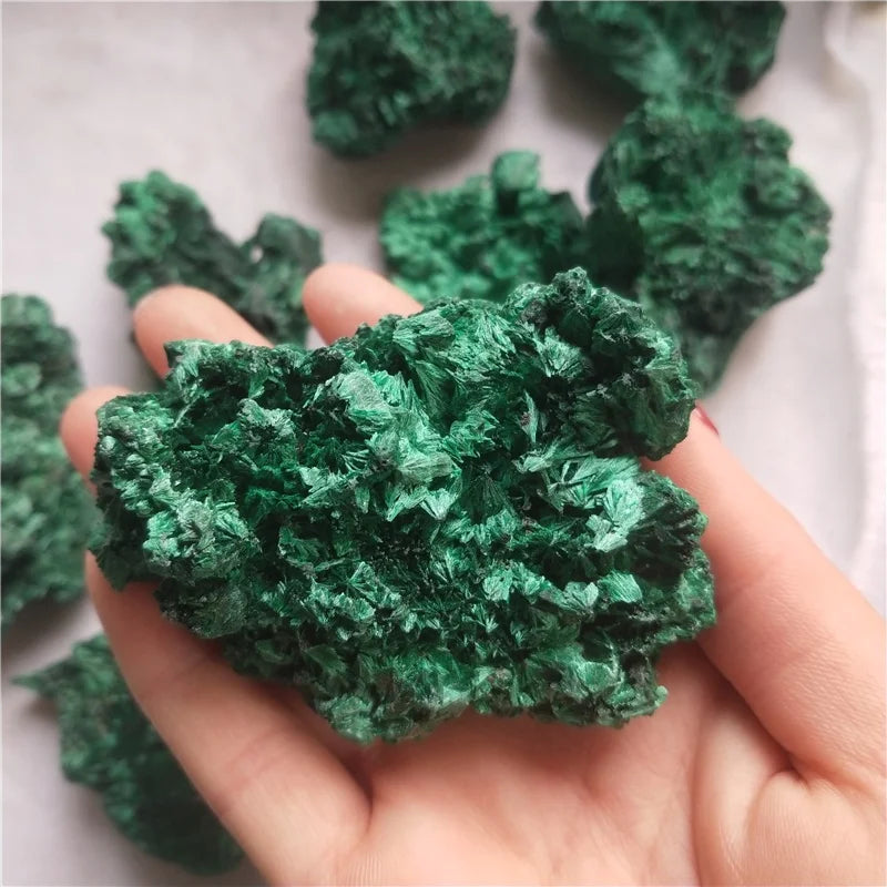Natural  Crystal Raw Malachite Cluster Rough Malachite Stone