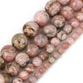 Wholesale Natural round Grade AA Argentina Rhodochrosite Gemstone Beads Loose Stone Beads for Jewelry Making DIY Handmade Crafts