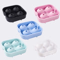 Food Grade Ice Mold Silicone Narrow Round Ice Cube Tray With Bin