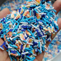1000g Wholesale DIY Slime Supplies Polymer Sprinkles Slices Sea Animal Shark Gold Fish Mix Polymer Clay Sprinkles