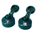 28/400 Green Ribbed Wall Plastic Flip Top Cap Lid for Liquid Soap Bottle Caps & Closures