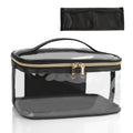 Relavel Plastic Makeup Organizer Bag Transparent Makeup Case Portable Clear PVC Cosmetic Bag with Zipper