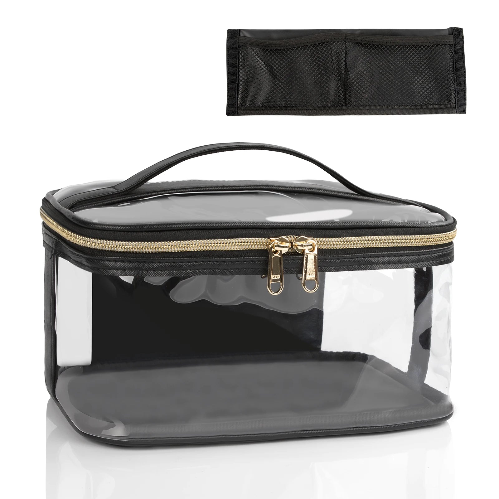 Relavel Plastic Makeup Organizer Bag Transparent Makeup Case Portable Clear PVC Cosmetic Bag with Zipper