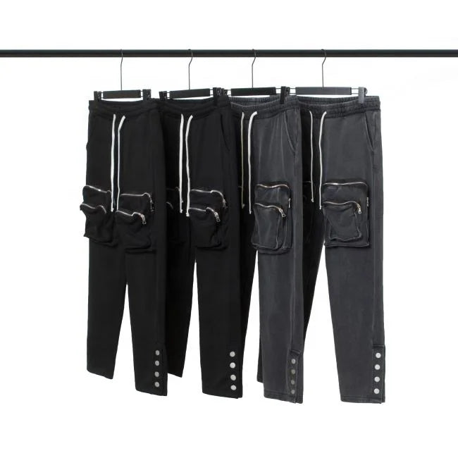 OEM Latest Trousers for Men Men FOG Drop Shipping Stock Washed Cargo Sweater Trousers Pants