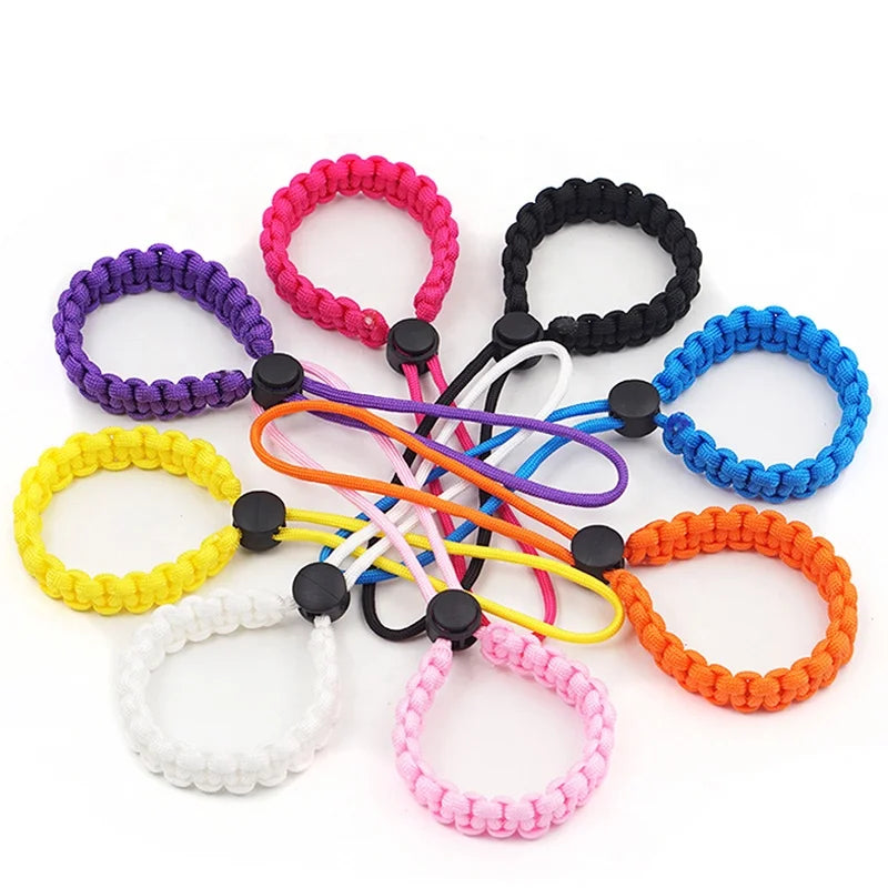 Multicolor Dive Pointer Rod Stick Anti Lost Handmade Woven Rubber Strap Diving Adjustable Wrist Lanyard
