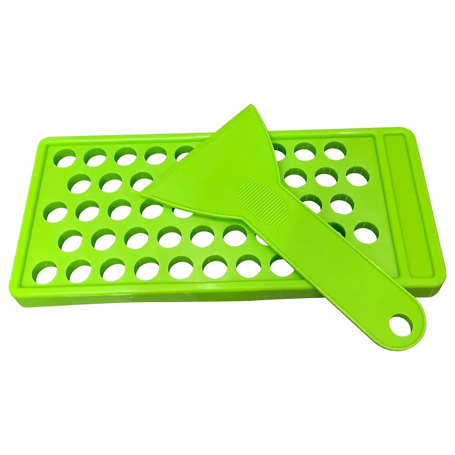 Ready Stock 50 Cavities DIY Lip Balm Crafting Kit Plastic Lip Gloss Filling Tray Wax Pouring Tray Spatula Scraper