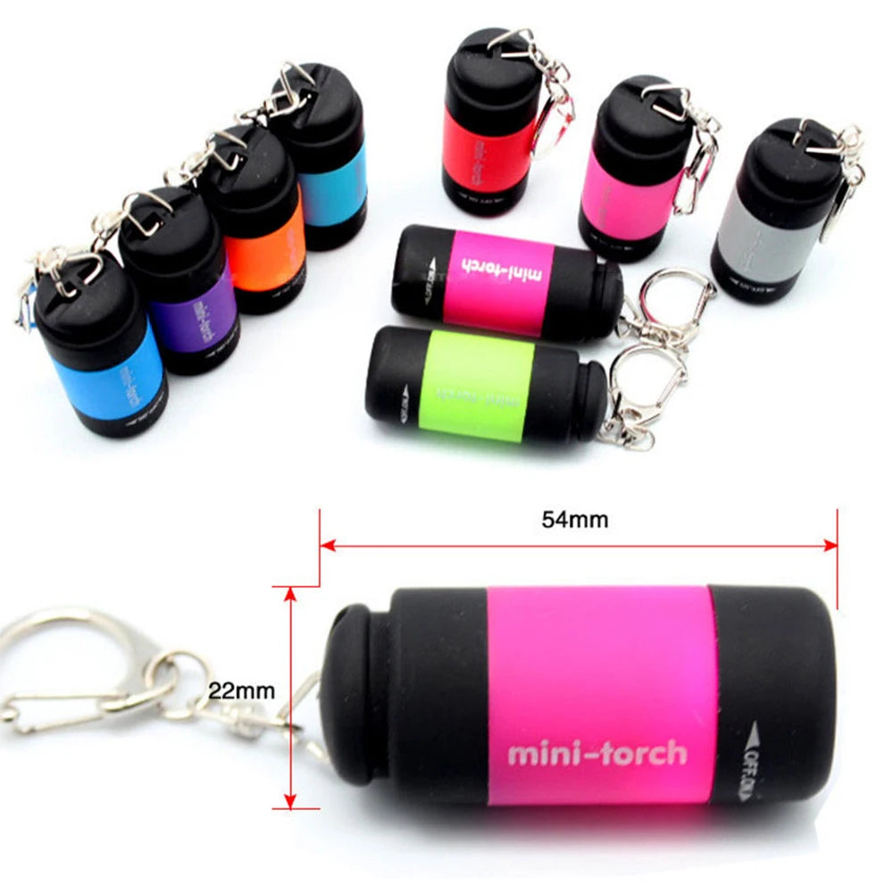 Mini Lanterna Chaveiro Recarregavel Torch USB Rechargeable Pocket  Keyring Light Small Key Chain With UV Keychain Light