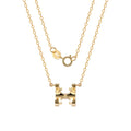 Real Gold AU750 Minimalist Pearl Half Gold Waterproof Jewelry 18k No Tarnish Gold Necklace Women High Quality