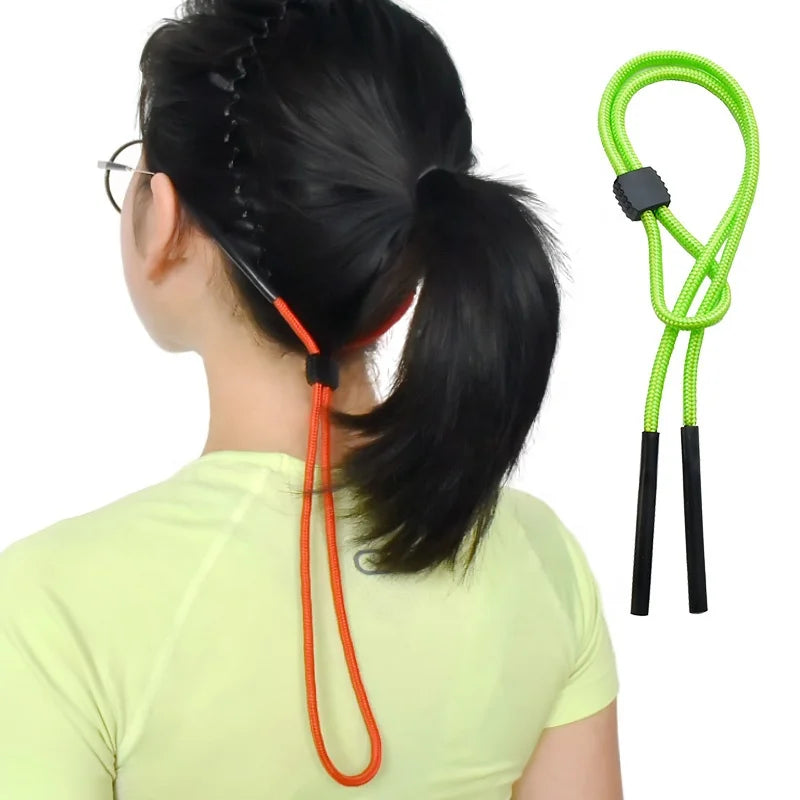 Adjustable Anti-Slip Durable Lightweight Nylon/Rubber Neck Cord Strap for Sunglasses & Eyeglasses-Unisex Eyeglass Lanyard