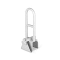 MSMT Tub Grab Bars Adjustable Bathtub Safety Rail for Seniors White 300lbs Capacity Home Use Steel & Nylon Powder Coated