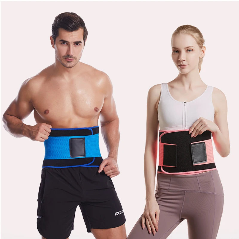 KS-5023#Lumbar Waist Trainer Elastic Waist Trimmer Sweat Belt Support for Optimal Fitness