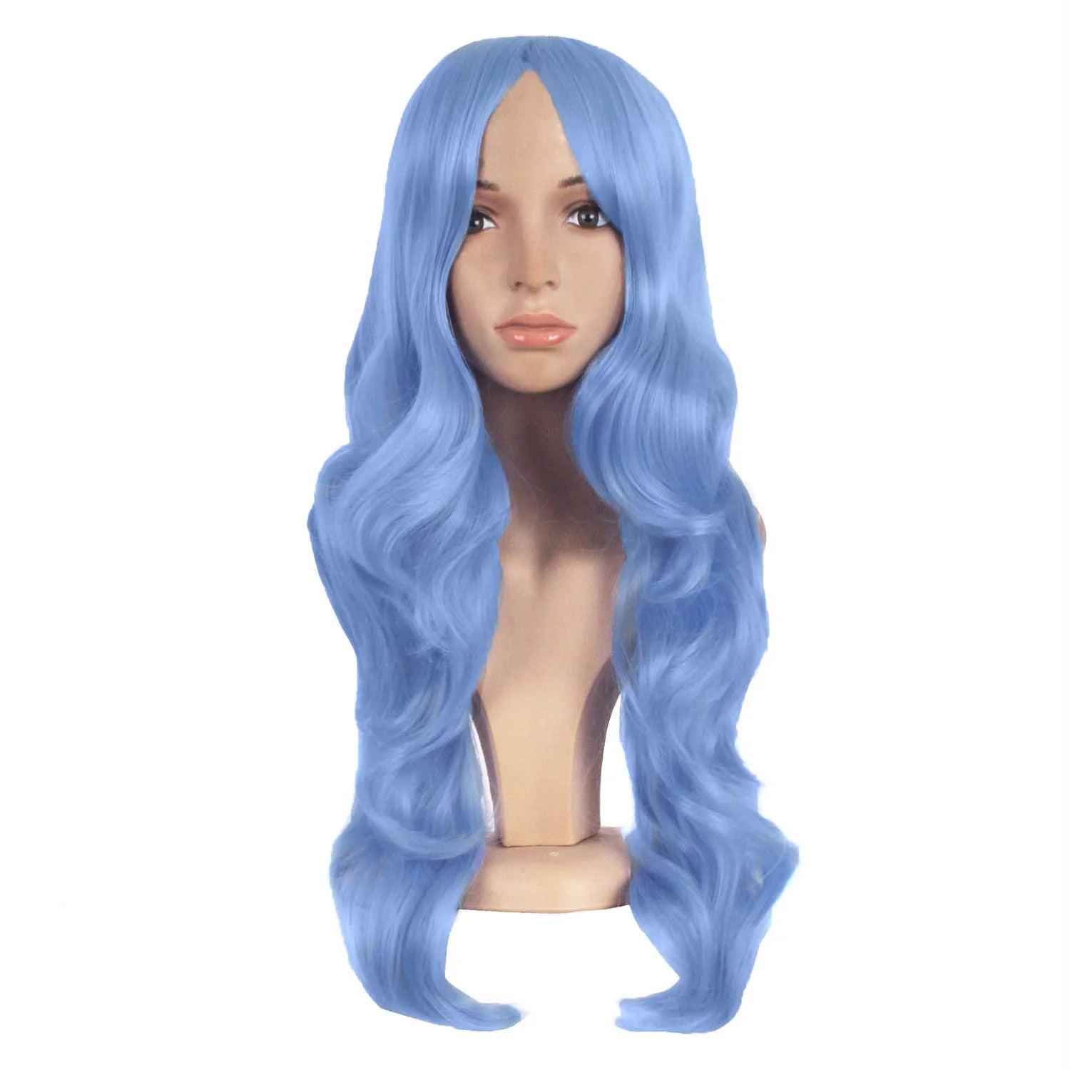 24 Inches Synthetic Long Wavy Side Bangs Women Party Anime Cosplay Wig HPC-2110