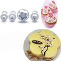 The plum Blossom Shape Plastic Plunger Cutter/cookie Cutter Set/embossed Mold