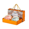 Oriental Design Ceramic Porcelain Dinner Set Rice Bowl and Plate with Gift Box Safe for Dishwasher Cute Cartoon Style Design