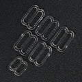 New Design Transparent clear Plastic 6mm Bra Ring and Slider