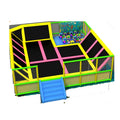 Customized Children's Commercial Indoor Soft Playground with Trampoline Interactive Big Slides Ball Pool for Trampoline Park
