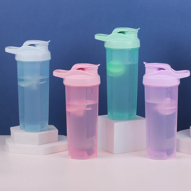 500ml 700ml BPA Free Plastic Workout Shaker Protien Shaker Cup Shakers Gym Protein Shaker Bottle