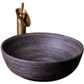 China Ceramic Bathroom Vessel Sink Counter top Ceramic Round Bathroom Washbasin