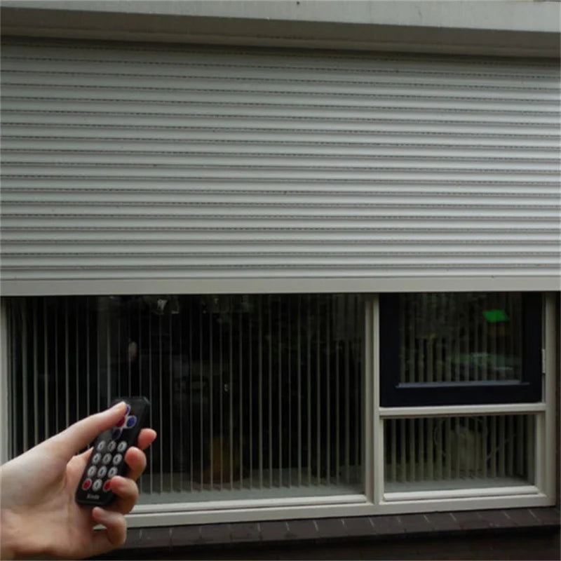 High Quality Aluminium Alloy Roller Shutter Windows with Vertical Opening Pattern Electric Shutters Remote Wifi Control System