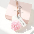 New Customized Logo Lavender & Pink Carnation Scented Solid Ceramic Hanging Wardrobe Pendant Air Freshener Aroma Oil Diffuser