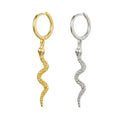 Newest Snake Shape Design Nickle Free Hypoallergenic 925 Sterling Silver Pendant Earrings for Women Men Luxury Fashion Jewellery