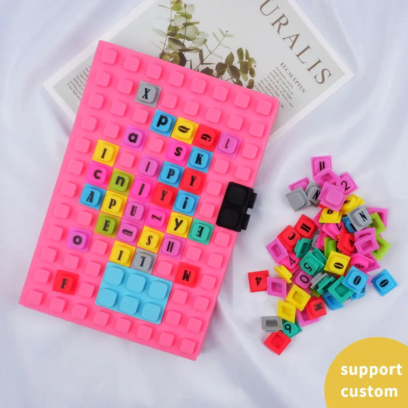 Best Selling Customized Silicone Notebook in A5 Size Diary Waterproof School Silicone Cover Blocks Notebook