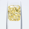 Wuzhou High Grade Lab Created Octagon Cubic Zirconia Ice Crushed Cut Light Yellow Color 10mmx12mm Loose CZ Stones Color Play