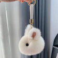 Rabbit Plushie Key Chain Pendant Mini Bag Charms Pendant Cute Rabbit Plush Keychain Toys Stuffed Animal Toys Car Accessories