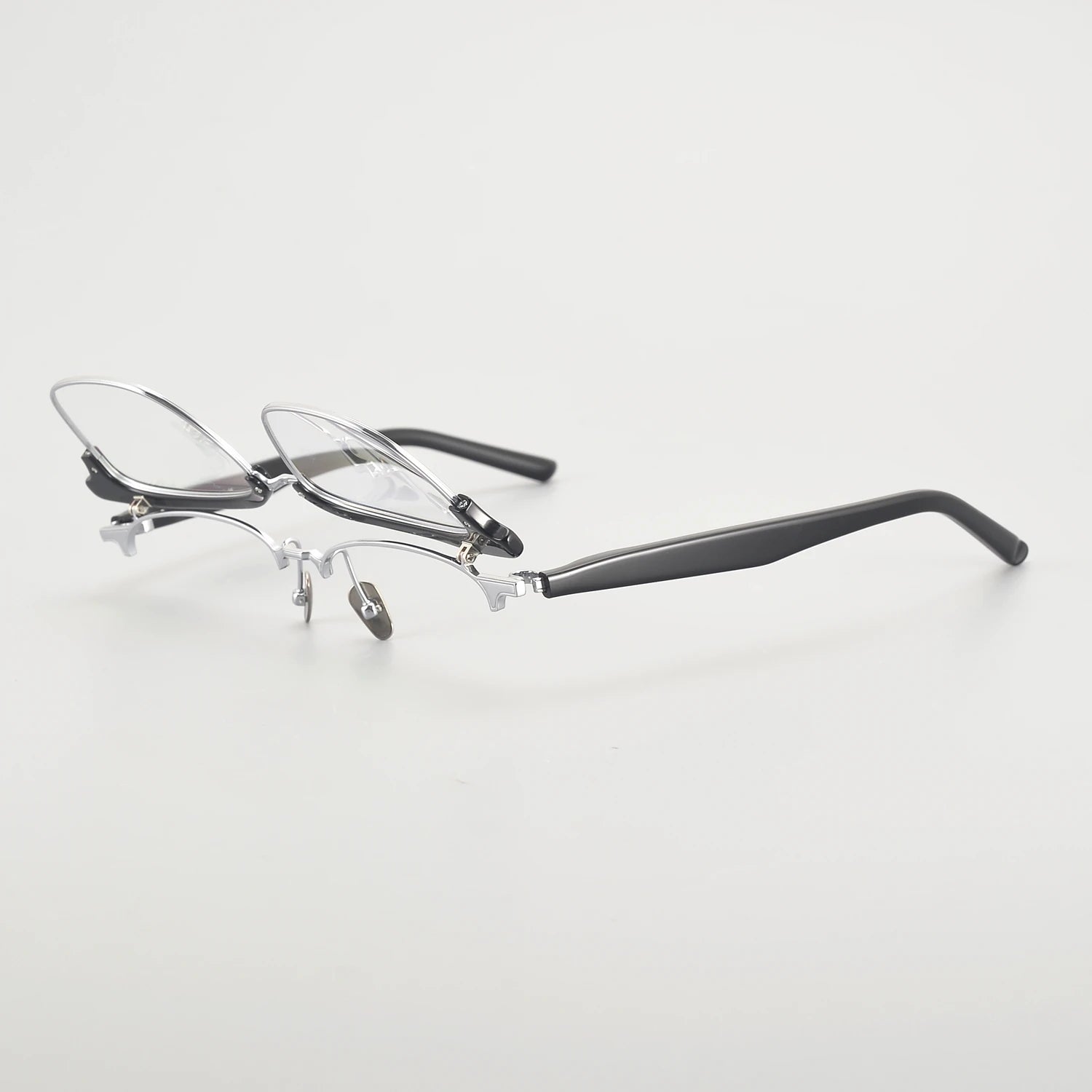 Classic Handmade Acetate Thick Frame Glasses Men Half Eyebrow Business Glasses Can Be Customized Prescription Lenses