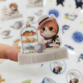 Custom Self Adhesive Waterproof Stickers Cat Stickers Cute Cartoon Sticker