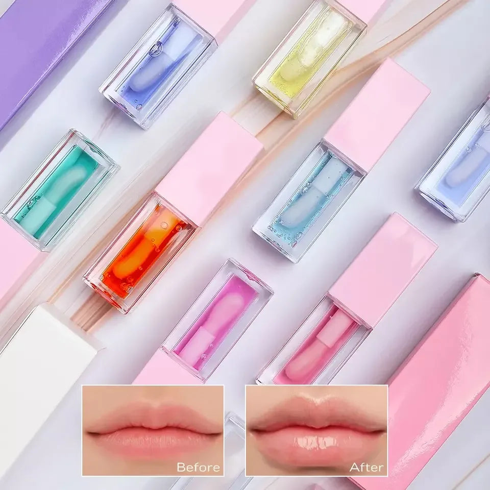 Vendor 48 Flavors Lip Oil Moisturizing Lip Plumping Vitamin E Lip Care Oil Waterproof Non-Sticky Hydrating Lip Tint Makeup