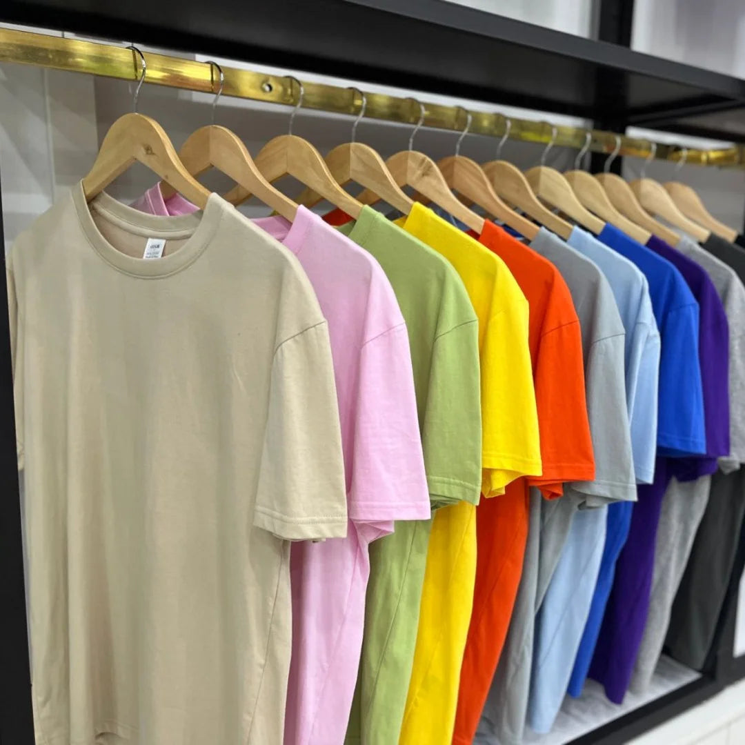 HIC Wholesale 180gsm 100% Cotton T-shirt O-neck Tee Top Print Custom Logo Printed Blank Shirt Group Party Promotional Shirt
