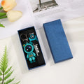 Customized Logo Sponge Black Paper Gift Packaging Keychain Box  Business Promotion Gifts Keychain Pendant Packing Box Gift