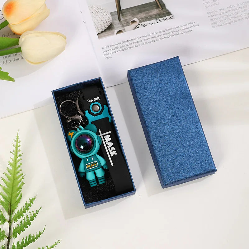 Customized Logo Sponge Black Paper Gift Packaging Keychain Box  Business Promotion Gifts Keychain Pendant Packing Box Gift