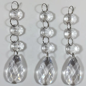 Honor of Crystal Prism Pendant Lighting Lamp Chandelier Glass Octagon Bead Chain With Drops