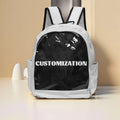 Hot Sale Heavy Duty Transparent PVC Backpack Custom Logo Clear Backpack School Bag with Reinforced Strap for College Workplace