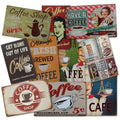 Have a Coffee Custom Decor Wall bar Crafts Old Printing Retro Plate Lounge Vintage Metal Poster logo Tin Signs for Sale