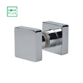 Doorpuls Luxury Modern Square Chrome Plated Door Handle Made of Brass for Bathroom Use