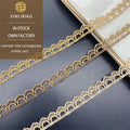 Gold Lace Embroidery Side bar Code Lace Garment Accessories Gold Water Soluble LaceLace Trim