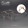Premium Pure Titanium Optical Frame Luxury Eyeglass Wholesale Tendance Homme Lunette Monture Private Label Eye Glasses for Men