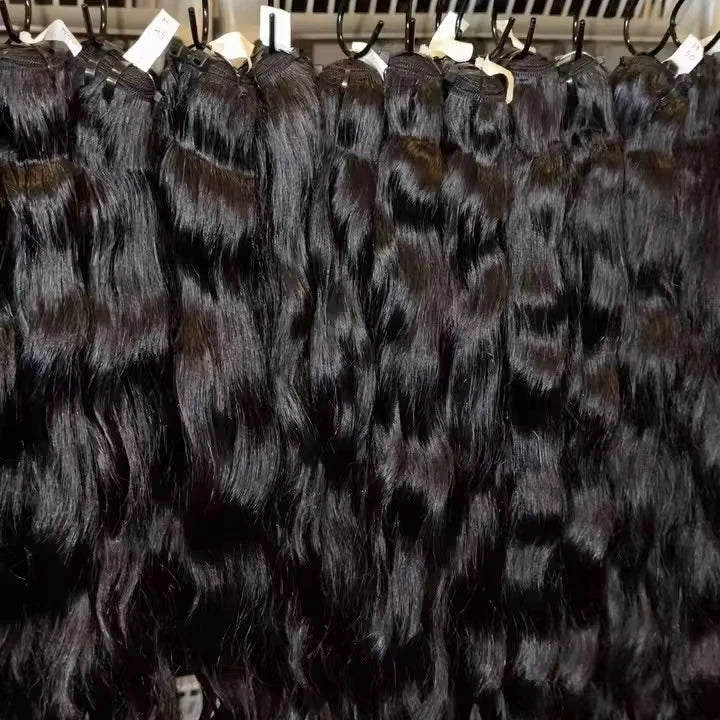 Wholesale 100% Unprocessed Raw Indian Vietnamese Human Hair Bundles Pixie Curly Hair Type Bone Straight
