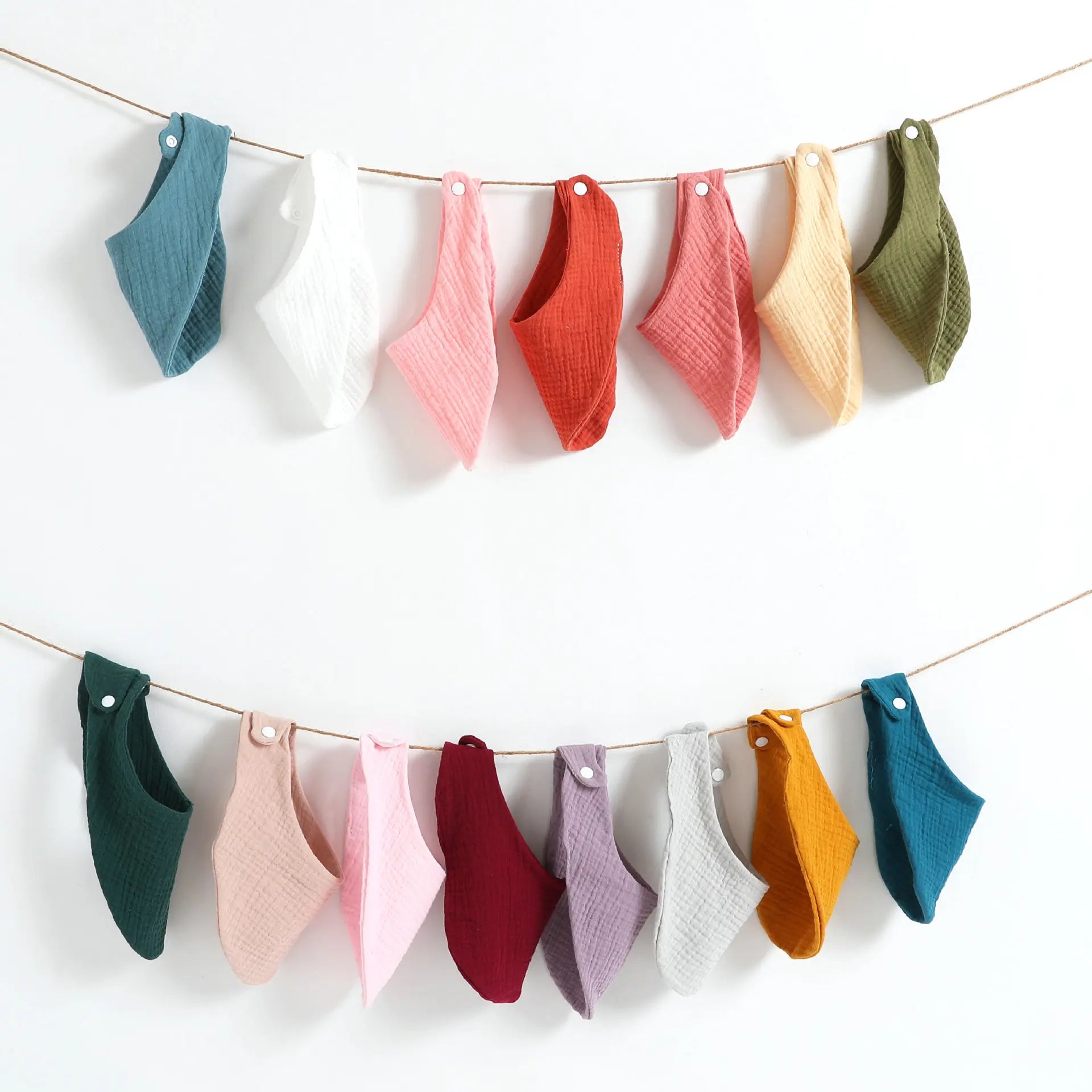Soft Newborn Baby 100% Cotton Triangle Saliva Towel Burp Cloth Feeding Muslin Drool Bibs