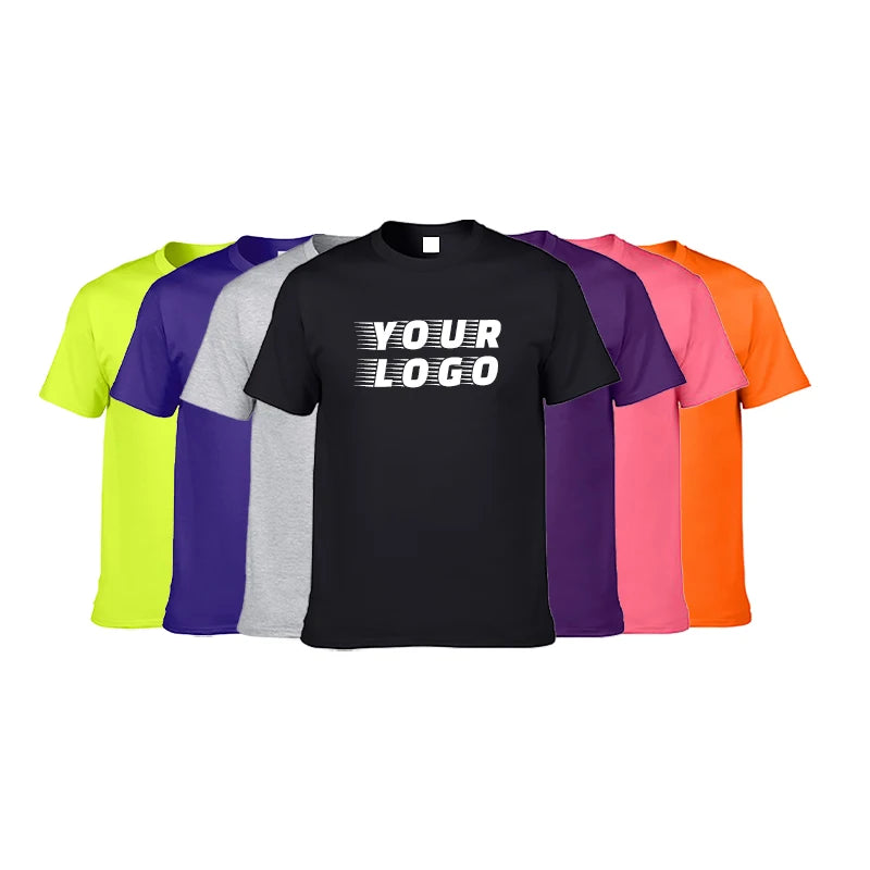 Wholesale 100% Cotton Blank Tshirt Oversize Custom Graphic Printing Men t Shirt  O-neck Unisex t Shirts