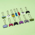 Hot Sale Custom PVC Keychain Soft Touch Bead Chain Game Controller Keyring Cartoon-Shaped Rubber Keyring for Gaming Fans