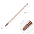 OEM Private Label Clear Brown Resin Handle Round Gel Brush with Soft and Flexible PA Nylon Hair Nail Brush for Nail Salon BW11-2